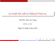 Bài giảng Lý thuyết xác suất và thống kê toán học - Chương 4: Các định lý giới hạn và ứng dụng