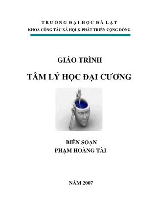 Giáo trình Tâm lý học đại cương - Phạm Hoàng Tài