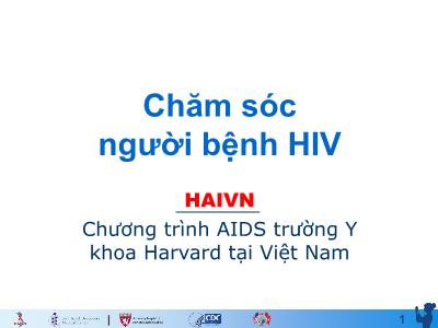 Bài giảng Chăm sóc người bệnh HIV