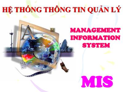 Bài giảng Hệ thống thông tin quản lý - Bùi Mạnh Trường