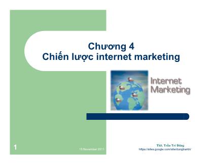 Bài giảng Internet Marketing - Chương 4: Chiến lược internet marketing