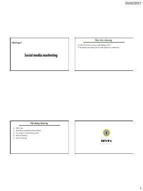 Bài giảng Internet Marketing - Chương 4: Social media marketing