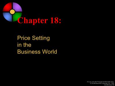 Basic Marketing - Chapter 18: Price Setting in the Business World