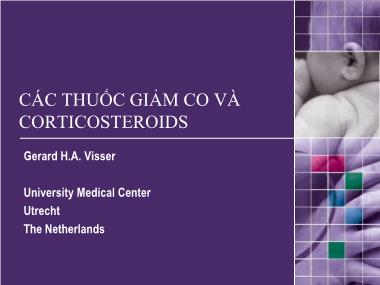 Các thuốc giảm co và Corticosteroids