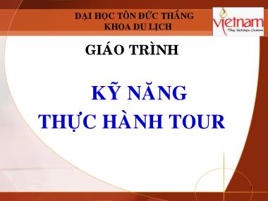 Giáo trình Kĩ năng thực hành Tour