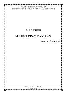 Giáo trình Marketing căn bản - Vũ Thế Phú