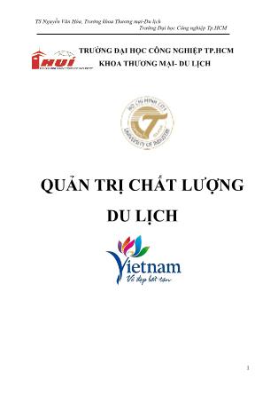 Giáo trình quản trị chất lượng du lịch