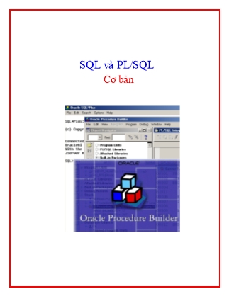 Giáo trình SQL và PL/SQL