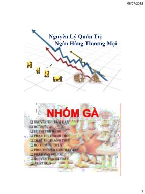 Nguyên lý quản trị ngân hàng thương mại