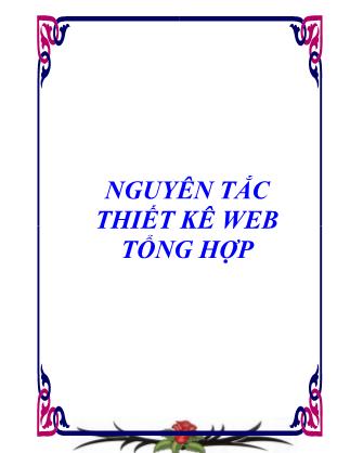 Nguyên tắc thiết kế Web tổng hợp - Phạm Ngọc Hiếu