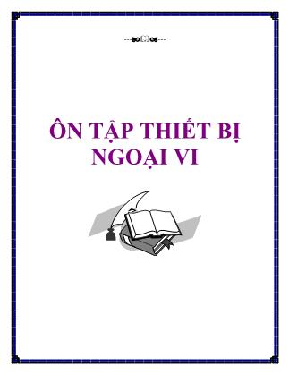 Ôn tập thiết bị ngoại vi