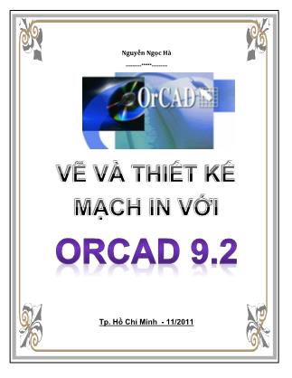 Tài liệu Vẽ và thiết kế mạch in với ORCAD 9.2