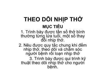 Theo dõi nhịp thở