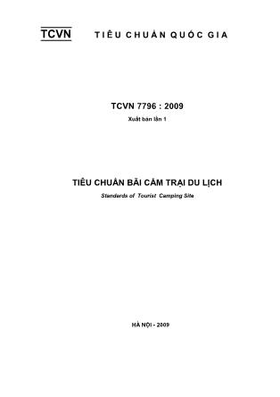 Tiêu chuẩn bãi cắm trại du lịch