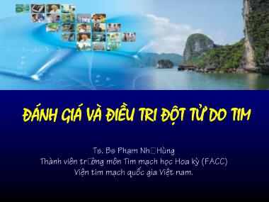 Bài giảng Đánh giá và điều tri đột tử do tim - Phạm Như Hùng