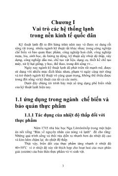 Bài giảng Hệ thống máy và thiết bị lạnh