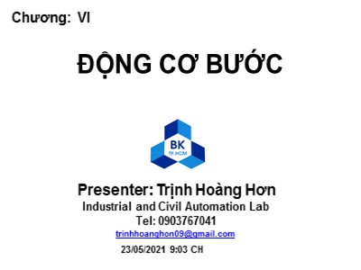 Bài giảng Kỹ thuật điện - Chương 6: Động cơ bước