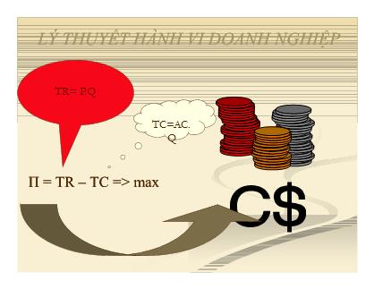 Bài giảng Lý thuyết hành vi doanh nghiệp