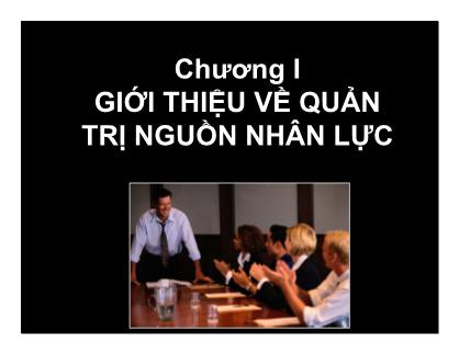 Bài giảng Quản trị nhân lực