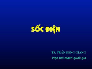 Bài giảng Sốc điện - Trần Song Giang