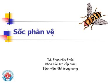 Bài giảng Sốc phản vệ - Phan Hữu Phúc