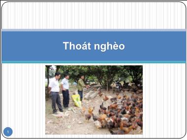 Bài giảng Thoát nghèo