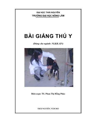 Bài giảng Thú y - Phan Thị Hồng Phúc