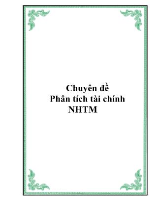 Chuyên đề Phân tích tài chính Ngân hàng thương mại