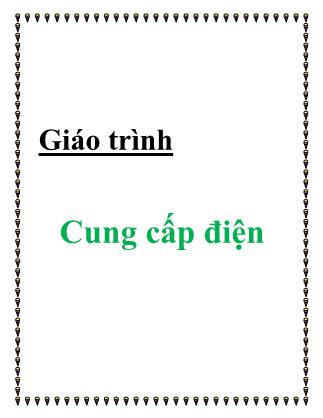 Giáo trình Cung cấp điện