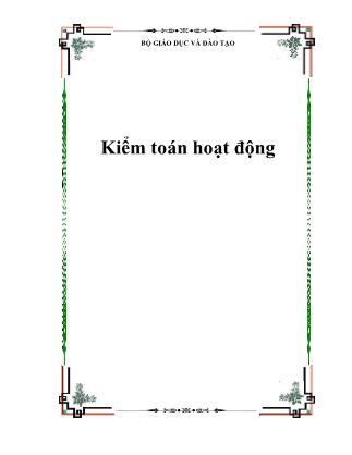 Giáo trình Kiểm toán hoạt động