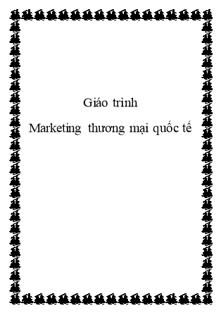 Giáo trình Marketing thương mại quốc tế