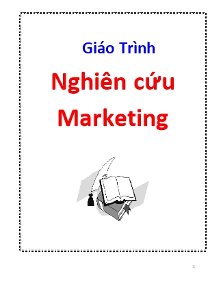 Giáo Trình Nghiên cứu Marketing