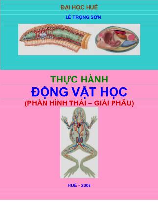 Giáo trình Thực hành động vật học (Phần hình thái - Giải phẫu)