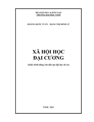 Giáo trình Xã hội học đại cương - Hoàng Quốc Tuấn (Phần 1)