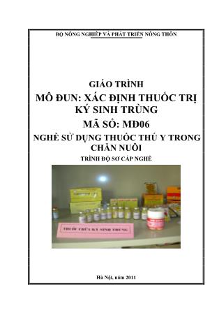 Giáo trình Xác định thuốc ký sinh trùng