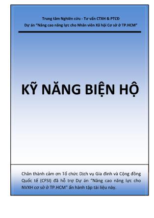 Kỹ năng biện hộ