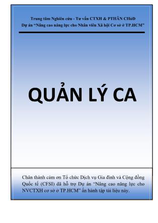 Quản lý ca