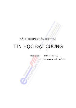 Sách hướng dẫn Tin học đai cương - Phan Thị Hà