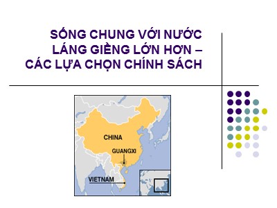 Sống chung với nước láng giềng lớn hơn - Các lựa chọn chính sách