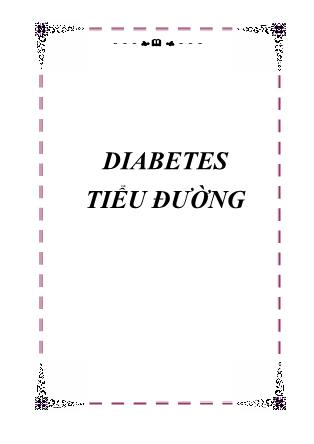 Tài liệu Bệnh tiểu đường