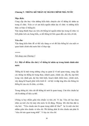 Thống kê nhân sự cơ quan hành chính nhà nước - Võ Kim Sơn (Phần 2)