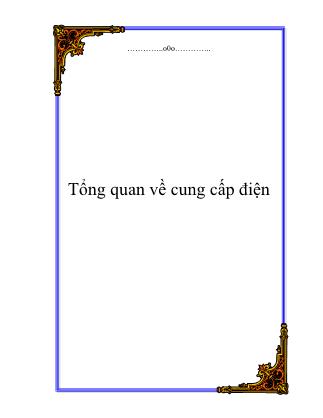 Tổng quan về cung cấp điện - Nguyễn Thị Quang