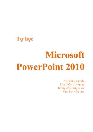 Tự học Microsoft PowerPoint 2010