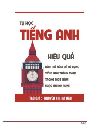 Tự học tiếng Anh hiệu quả - Nguyễn Thị Hà Bắc