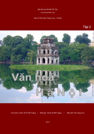 Văn hóa Hà Nội - Đinh Tiên Hoàng (Phần 2)