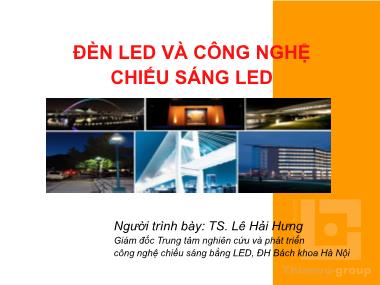 Bài giảng Đèn led và công nghệ chiếu sáng led