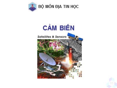 Bài giảng Địa tin học - Cảm biến