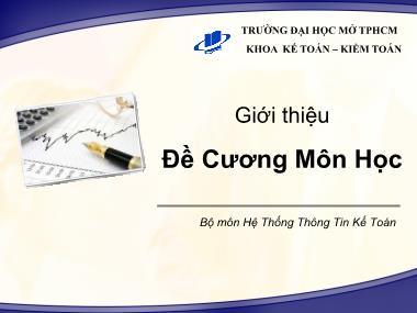 Bài giảng Hệ thống thông tin kế toán 1