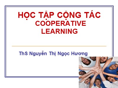 Bài giảng Học tập cộng tác - Nguyễn Thị Ngọc Hương