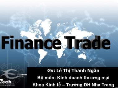 Bài giảng Kinh doanh thương mại - Lê Thị Thanh Ngân